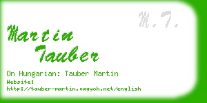 martin tauber business card